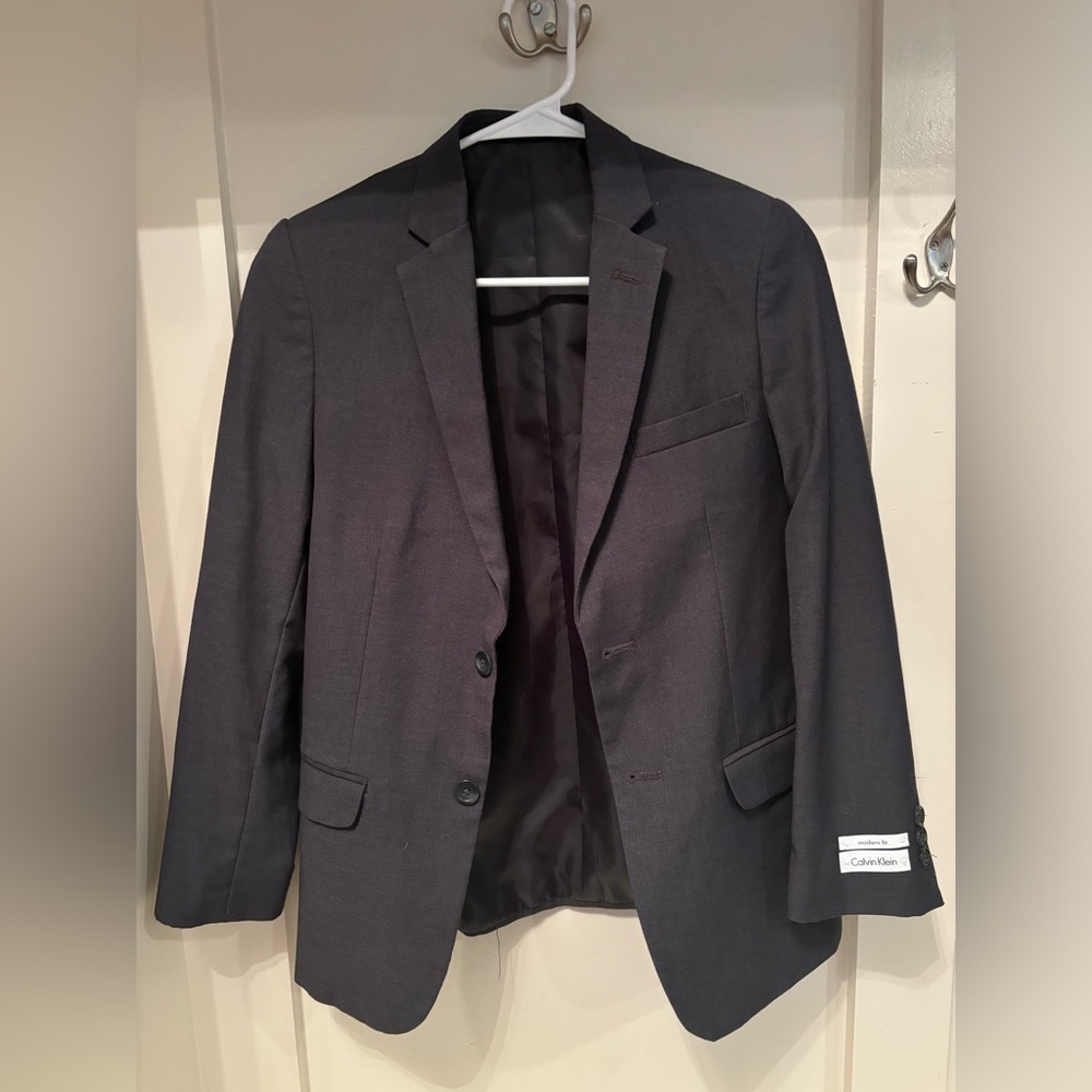 Calvin Klein grey suit blazer size 14